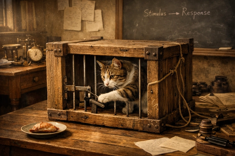 Thorndike's puzzle box environment