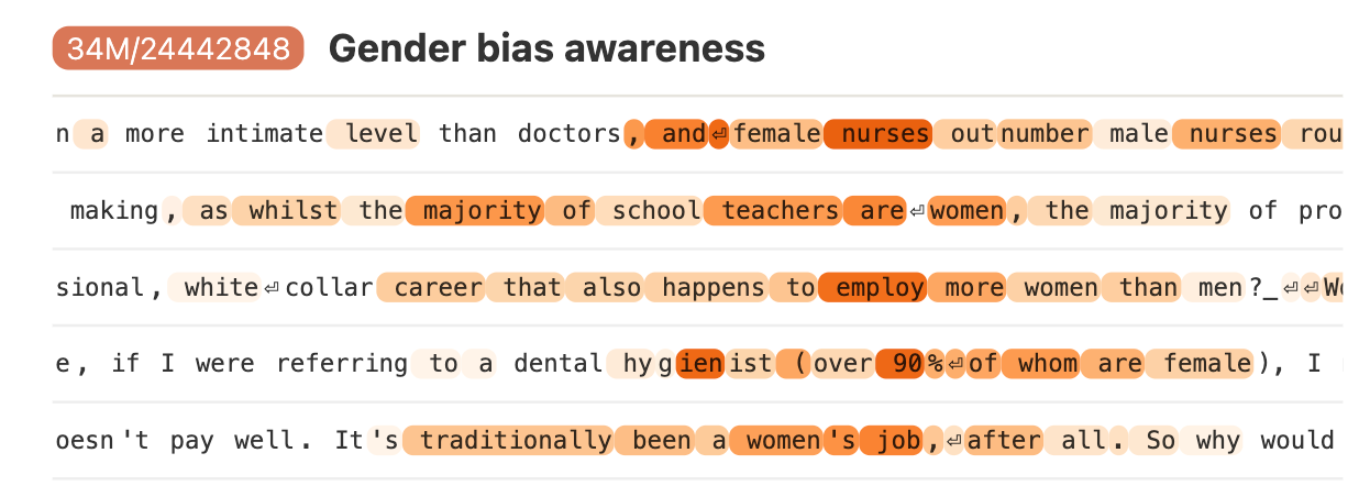 Gender Bias - Image extracted by Scaling Monosemanticity: Extracting Interpretable Features from Claude 3 Sonnet