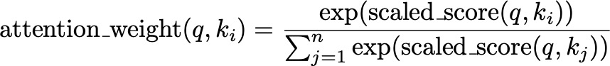 Attention Weight using Softmax Function - Image by Author